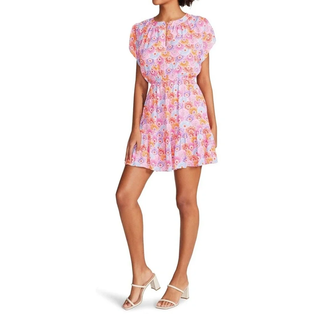NWT Steve Madden Women's Leigh Mini Dress - Multicolor - Size S